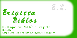 brigitta miklos business card